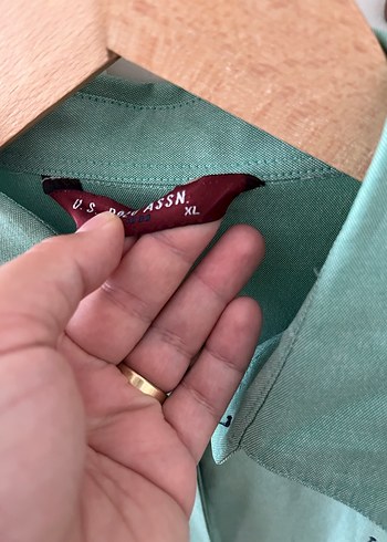Diğer Uzun Kollu Yeşil Keten Kadın Gömlek