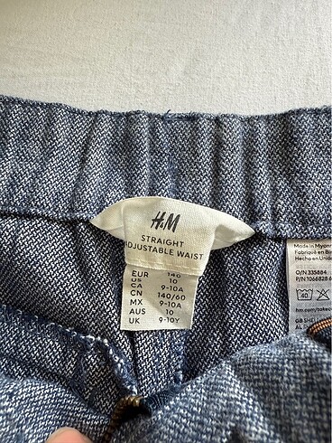 H&M Hm yazlık erkek çocuk pantolon