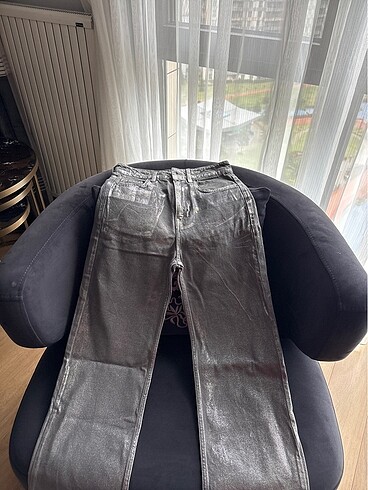 32 Beden gri Renk Pul&bear kot pantolon