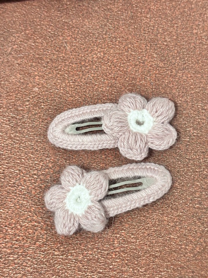 Nakışlı Örgü Renkli Çocuk Toka - Görsel 2