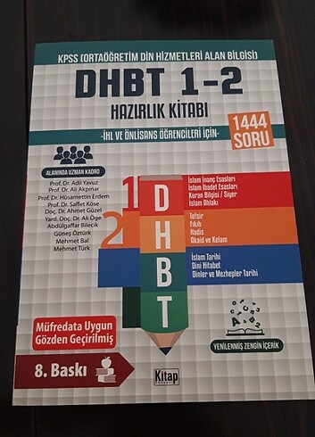 İhl Önlisans DHBT 1-2 Hazırlık Kitabı 