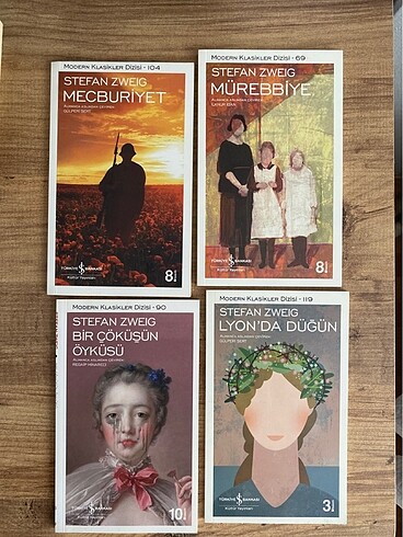 4lü Stefan Zweig set: Mecburiyet, Mürebbiye, Bir Çöküşün Öyküsü,