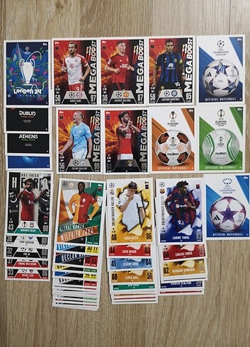  Beden Topps şampiyonlar ligi 2023 2024 match attax extra kartları 