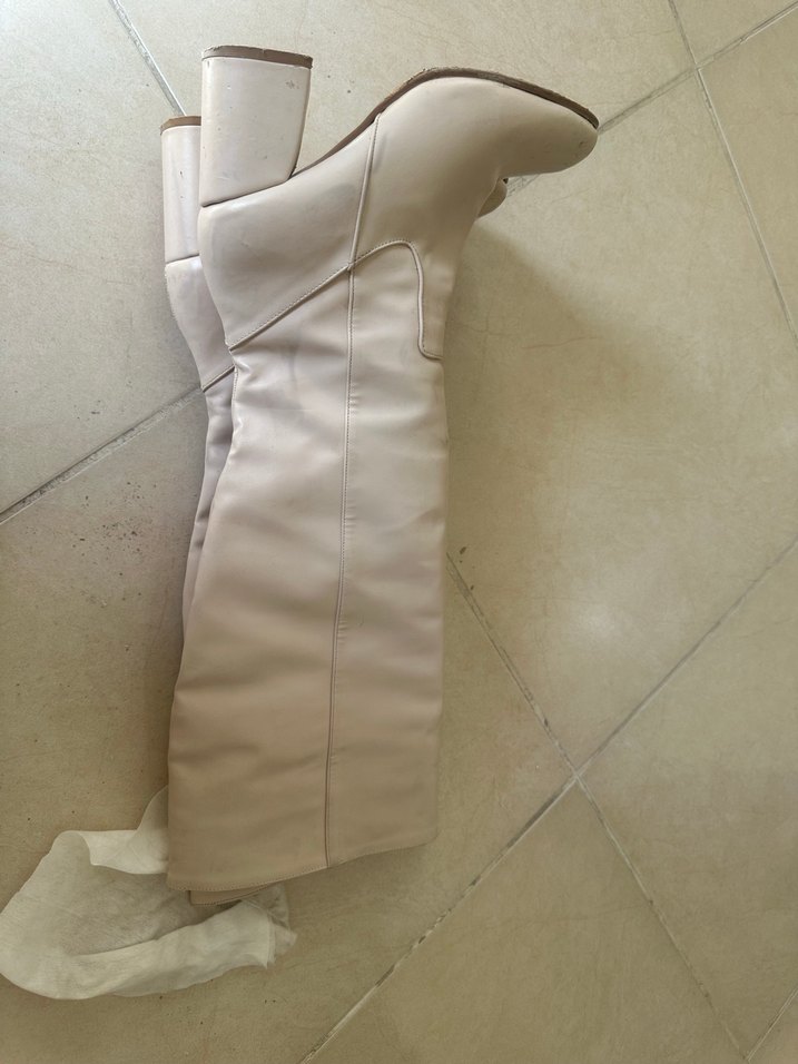 Bej Kadın Çizme - Görsel 2