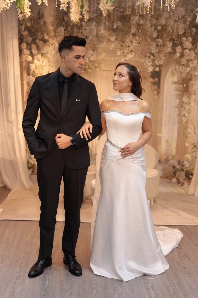 Beyaz Straplez A Kesim Uzun Gelinlik - Görsel 4