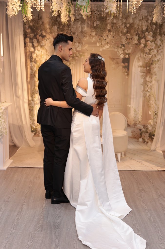 Beyaz Straplez A Kesim Uzun Gelinlik - Görsel 5