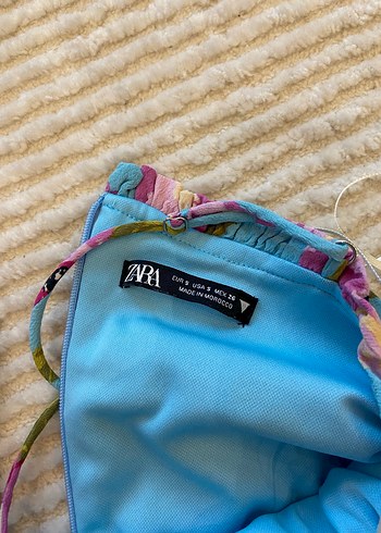 Çiçek Desenli Drapeli Mini Elbise - Görsel 2