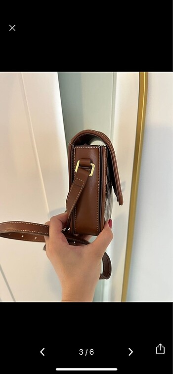 Beden Mango monogram logo çanta