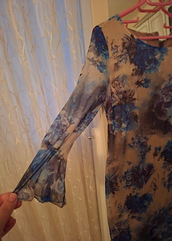 Ekol şifon elbise - Görsel 2