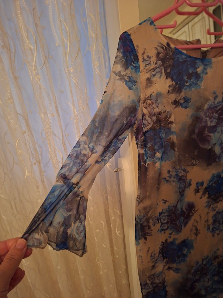 Ekol şifon elbise - Görsel 2