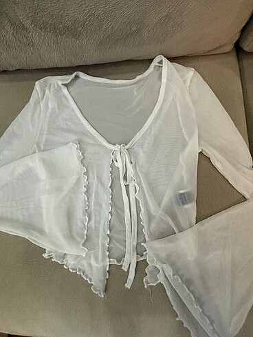 Shein beyaz tül hırka