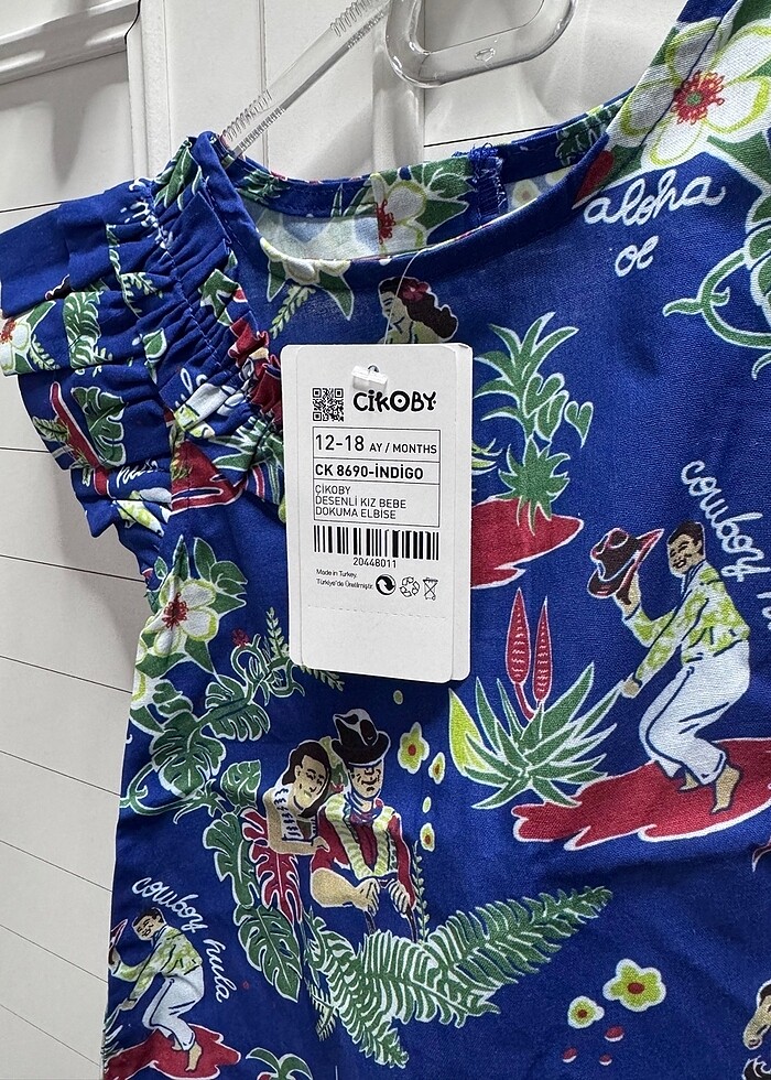 12/18 ay elbise çikobaby marka - Görsel 3