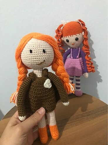 Diğer Amigurumi bebek örgülü 23 cm