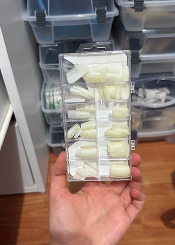 Beyaz Takma Tırnak Seti 100 Parça - Görsel 2