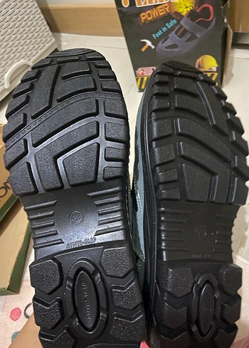 Gri Spor Outdoor Erkek iş Ayakkabı Velcro - Görsel 3