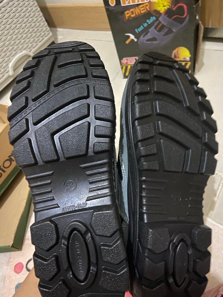 Gri Spor Outdoor Erkek iş Ayakkabı Velcro - Görsel 3