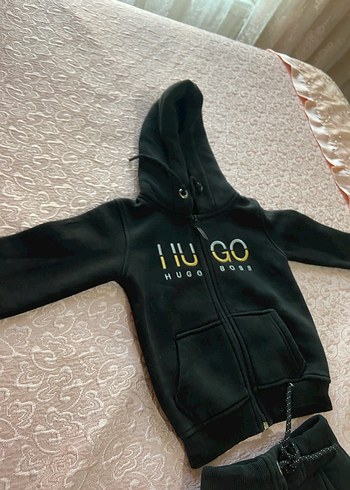 Erkek Siyah Fermuarlı Kapüşonlu Eşofman Takımı - Görsel 4