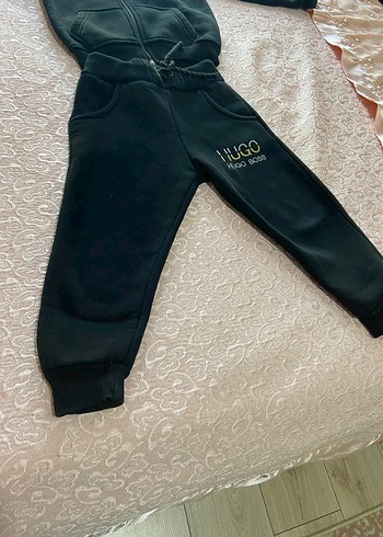 Erkek Siyah Fermuarlı Kapüşonlu Eşofman Takımı - Görsel 3