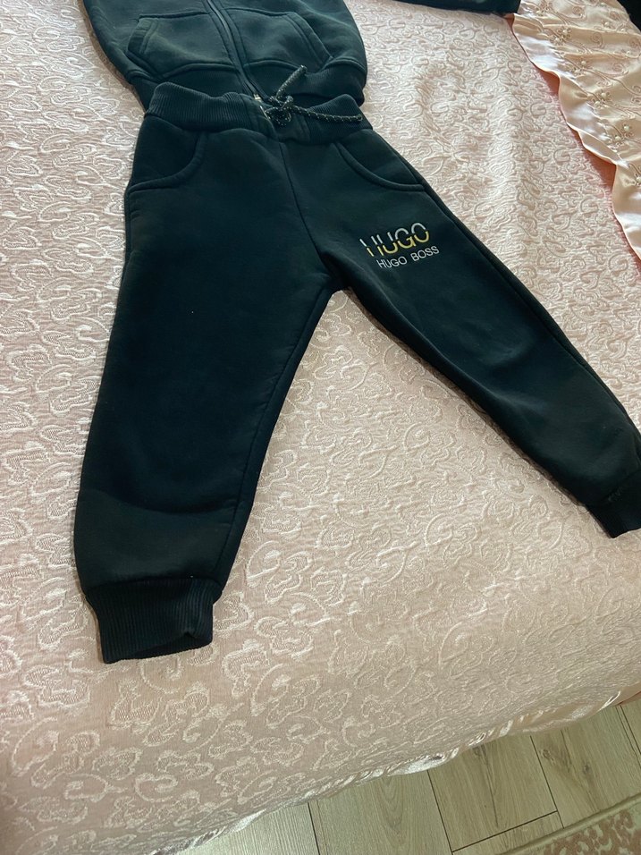 Erkek Siyah Fermuarlı Kapüşonlu Eşofman Takımı - Görsel 3