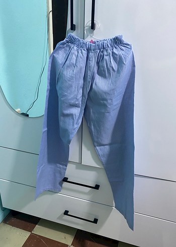 Diğer Mavi Erkek Düğmeli Normal Boy Pijama Takımı