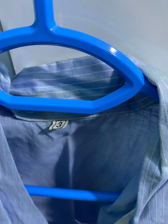 Mavi Erkek Düğmeli Normal Boy Pijama Takımı - Görsel 2