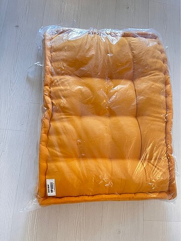 Beden turuncu Renk Taç Linens Bisküvi Minder (60x80) Hardal