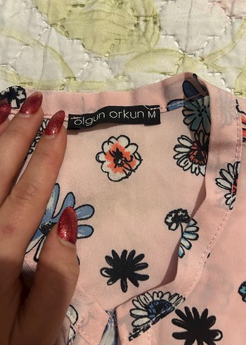 Çiçek Desenli Kadın Düğmeli Kolsuz Yelek - Görsel 3