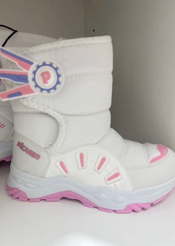 Sıfır Kız Çocuk Nakışlı Cırtlı Kar Botu - Görsel 3