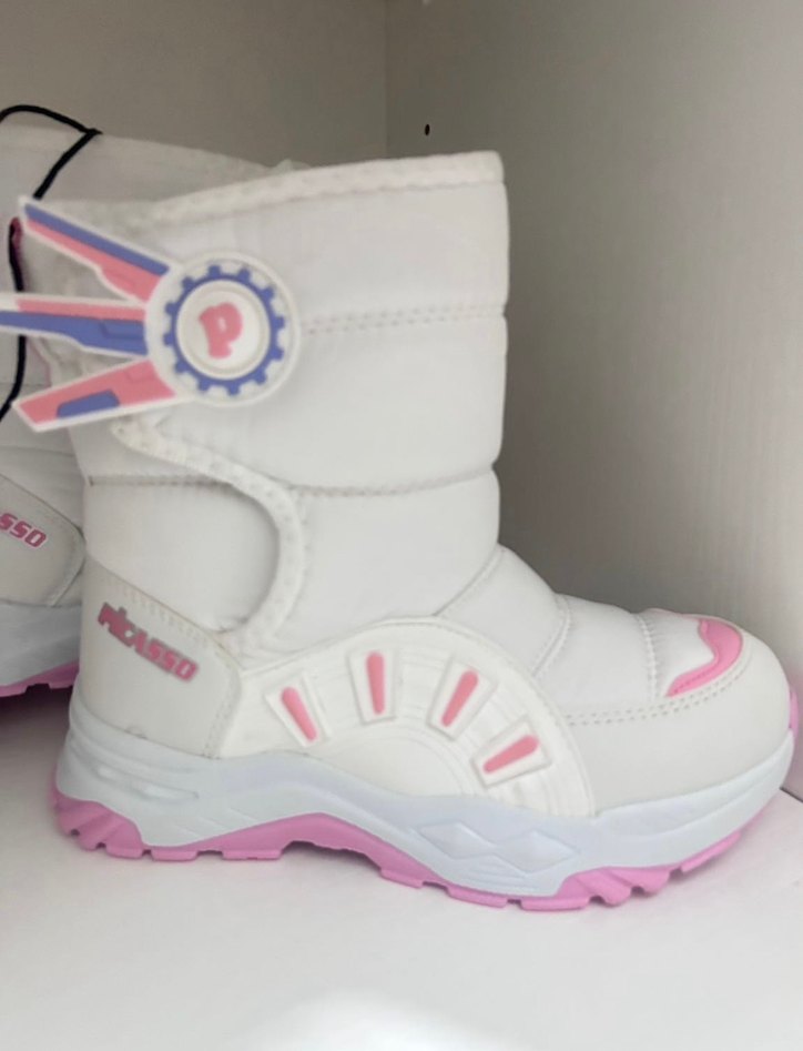 Sıfır Kız Çocuk Nakışlı Cırtlı Kar Botu - Görsel 3