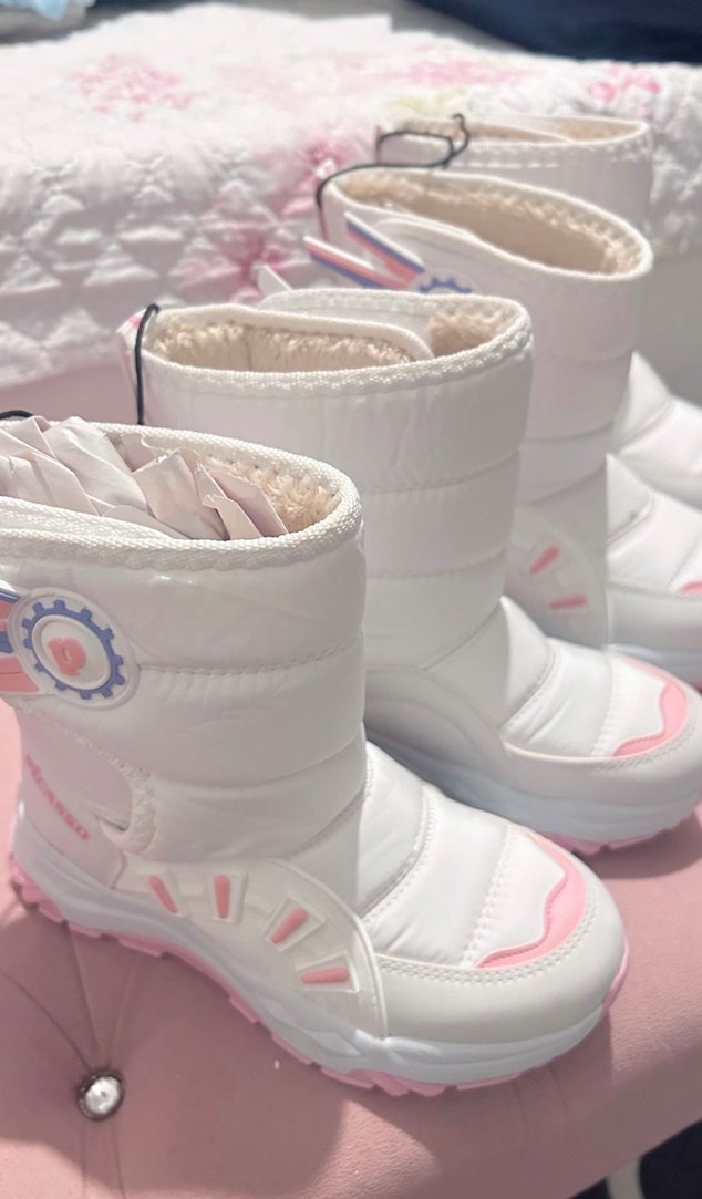 Sıfır Kız Çocuk Nakışlı Cırtlı Kar Botu - Görsel 2