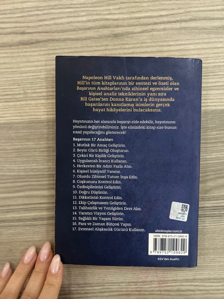 Başarının Anahtarları - Napoleon Hill - Görsel 2