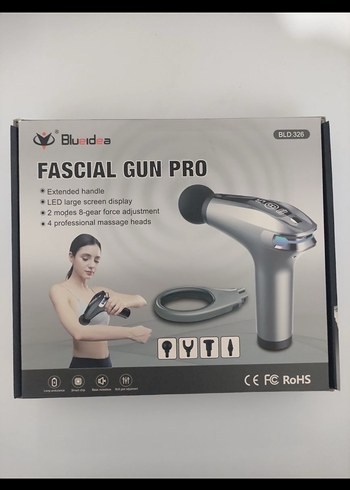 Fascial Gun Pro Masaj Aleti Gri