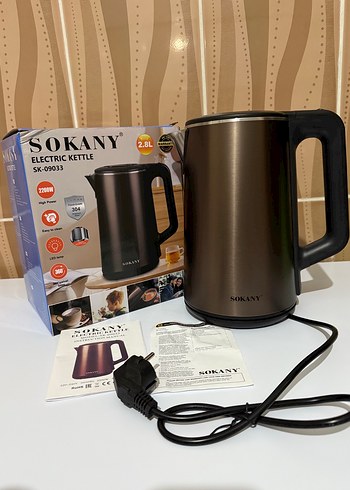 Sokany 2.8L Elektrikli Su Isıtıcısı