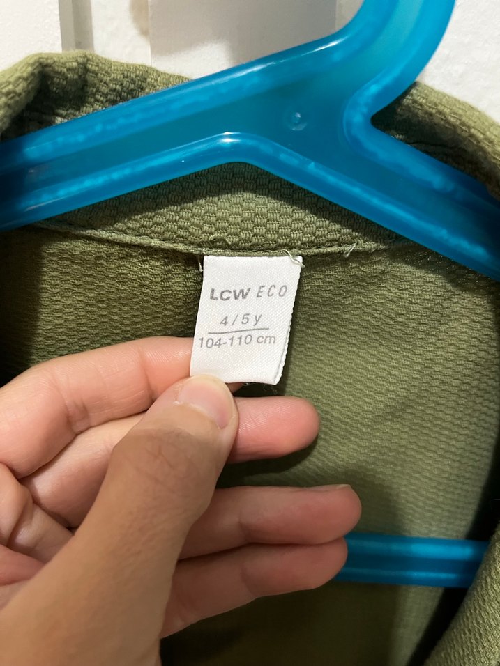 Erkek Çocuk Haki Uzun Kollu Keten Gömlek - Görsel 2