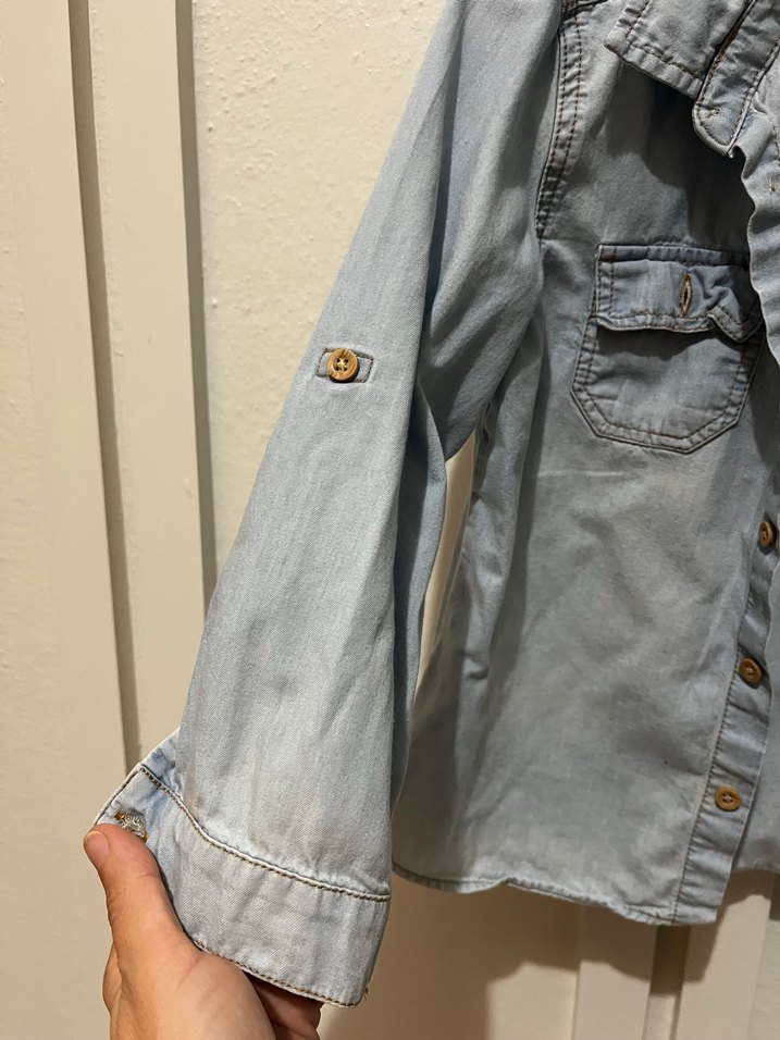 Erkek Çocuk Denim Gömlek - Görsel 3