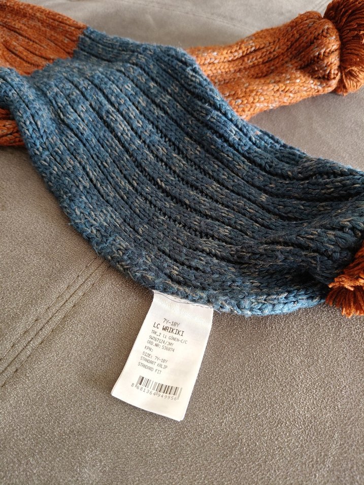 Uzun Renkli Bohem Atkı - Görsel 2