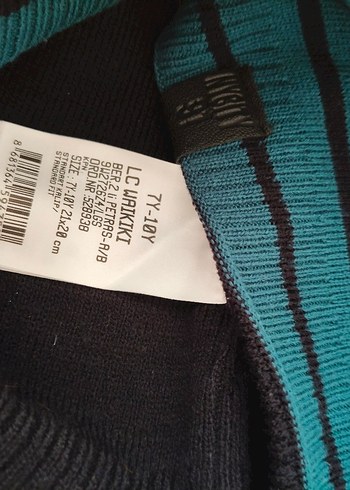 Sarı ve Çizgili Erkek Bere 2 adet - Görsel 2