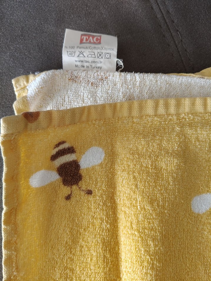 Sarı Baskılı çocuk havlu - Görsel 3
