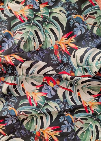 Renkli Bohem Desenli Erkek Şort Mayo - Görsel 3