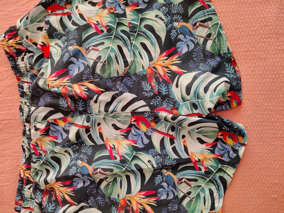 Renkli Bohem Desenli Erkek Şort Mayo - Görsel 3