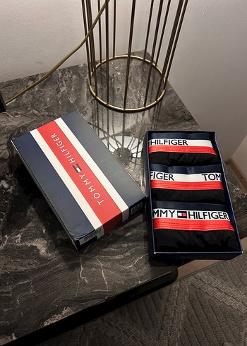 Tommy Hilfiger Siyah Baskılı Boxer Seti