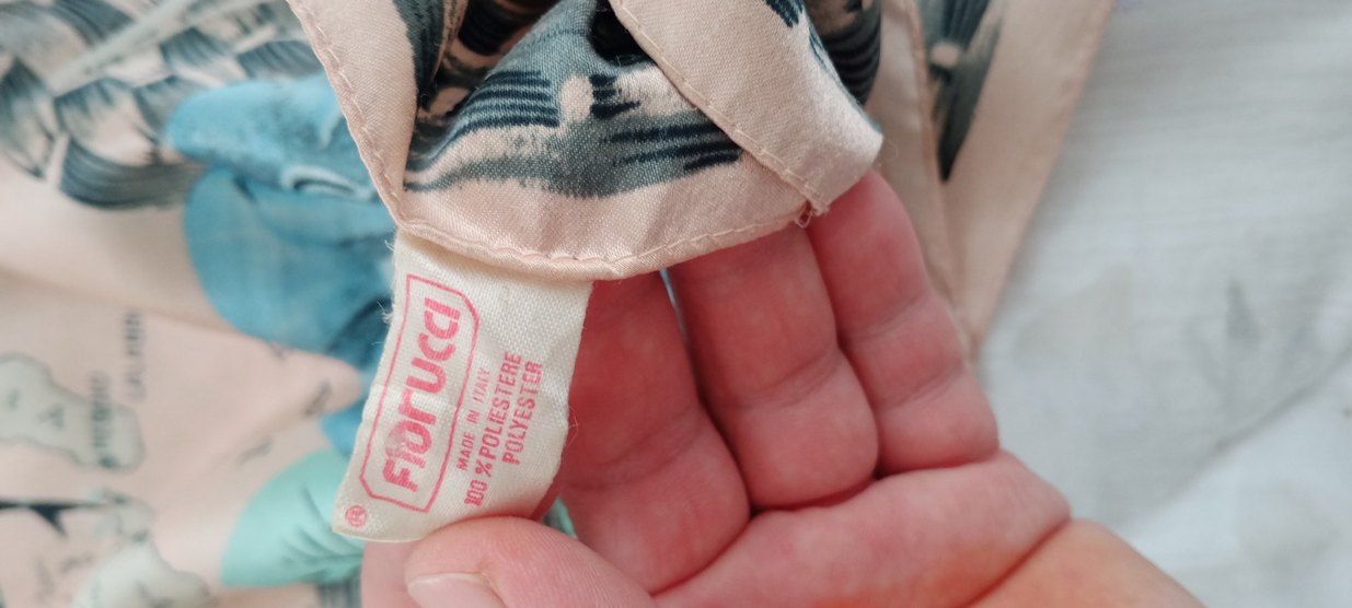 Bej Pastel Renkli İpek Şal - Görsel 3