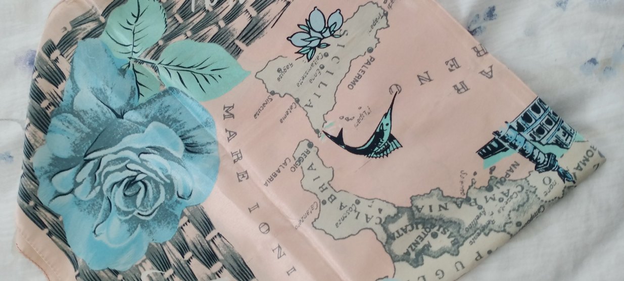 Bej Pastel Renkli İpek Şal - Görsel 4