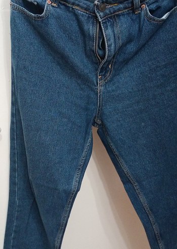 mavi%100 Pamuk kadın Kot pantolon - Görsel 6