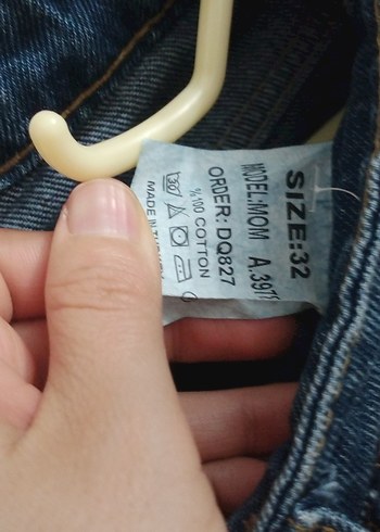 mavi%100 Pamuk kadın Kot pantolon - Görsel 5