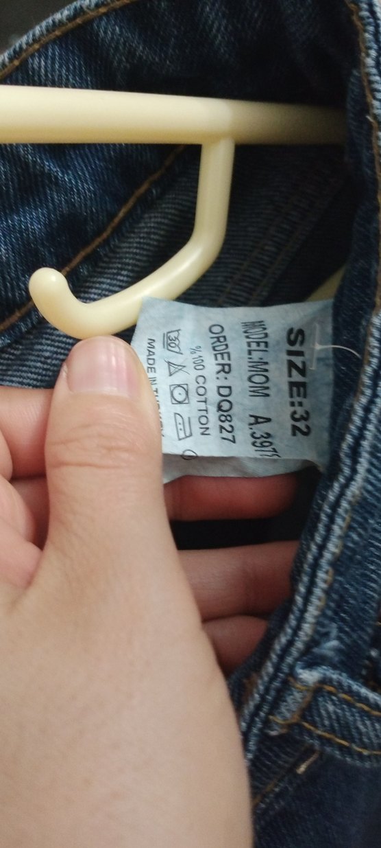 mavi%100 Pamuk kadın Kot pantolon - Görsel 5