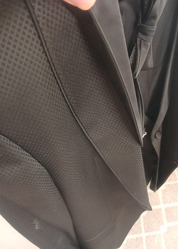 Modern Klasik Siyah Damatlık Takım - Görsel 6