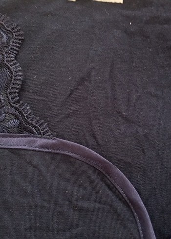 Lacivert V Yaka Uzun Kollu Hamile Gecelik - Görsel 5