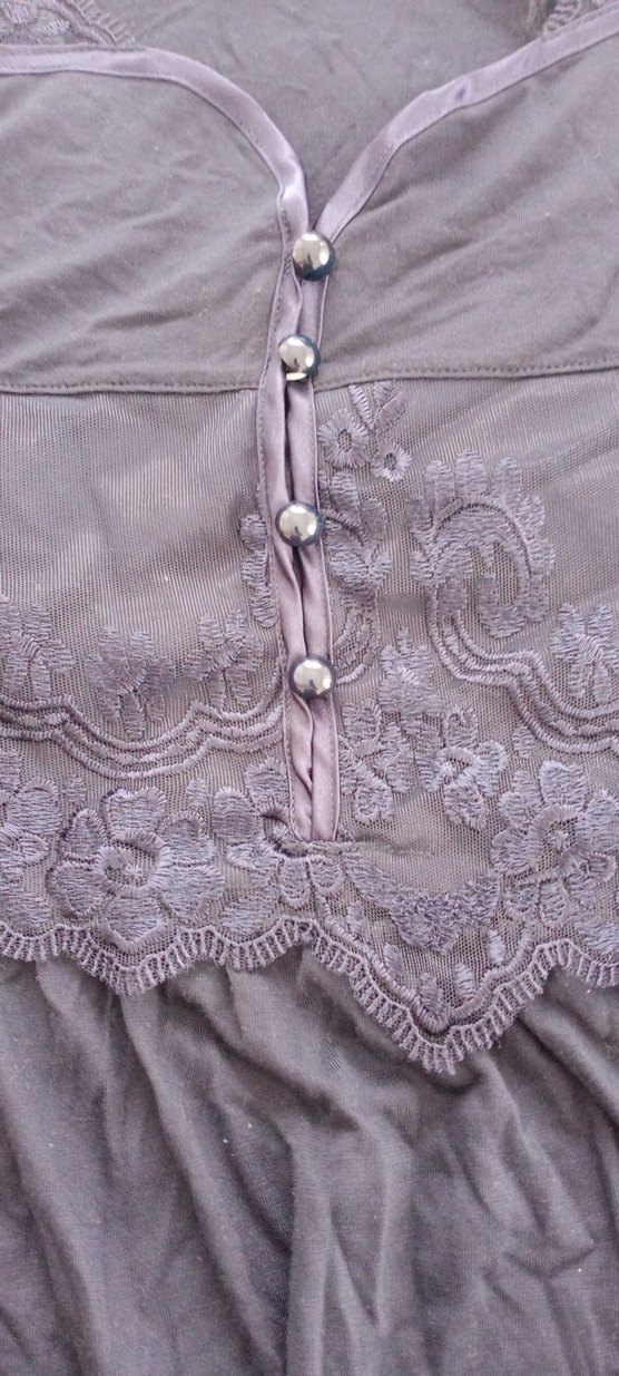 Lacivert V Yaka Uzun Kollu Hamile Gecelik - Görsel 4