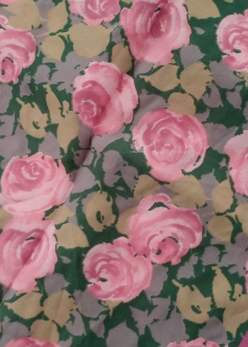 Pembe çiçekli Kadın Fular - Görsel 3